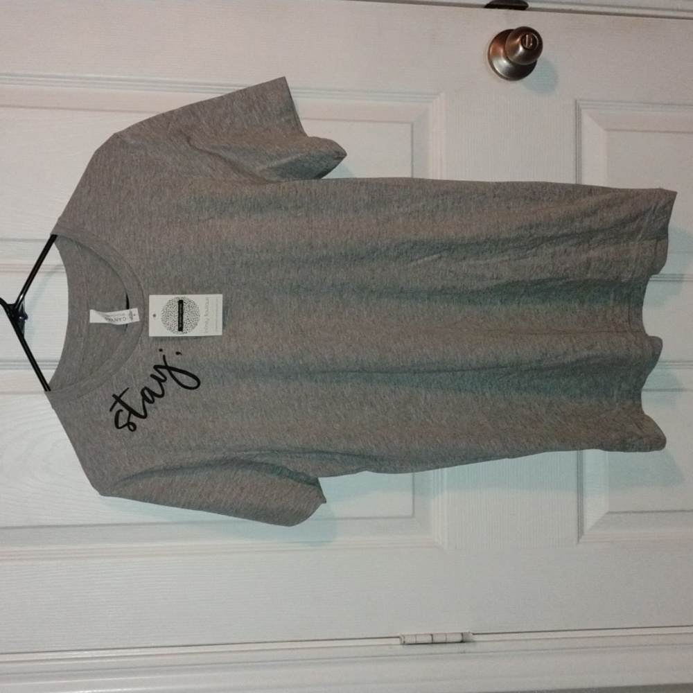 Bella Canvas Grey "Stay;" Tee